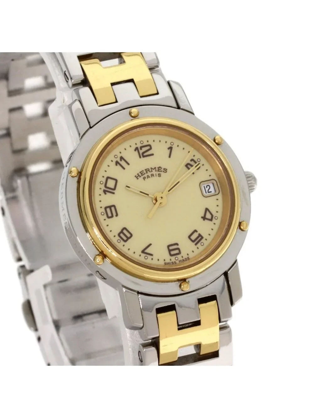 Hermes Clipper Buckle Watch SS